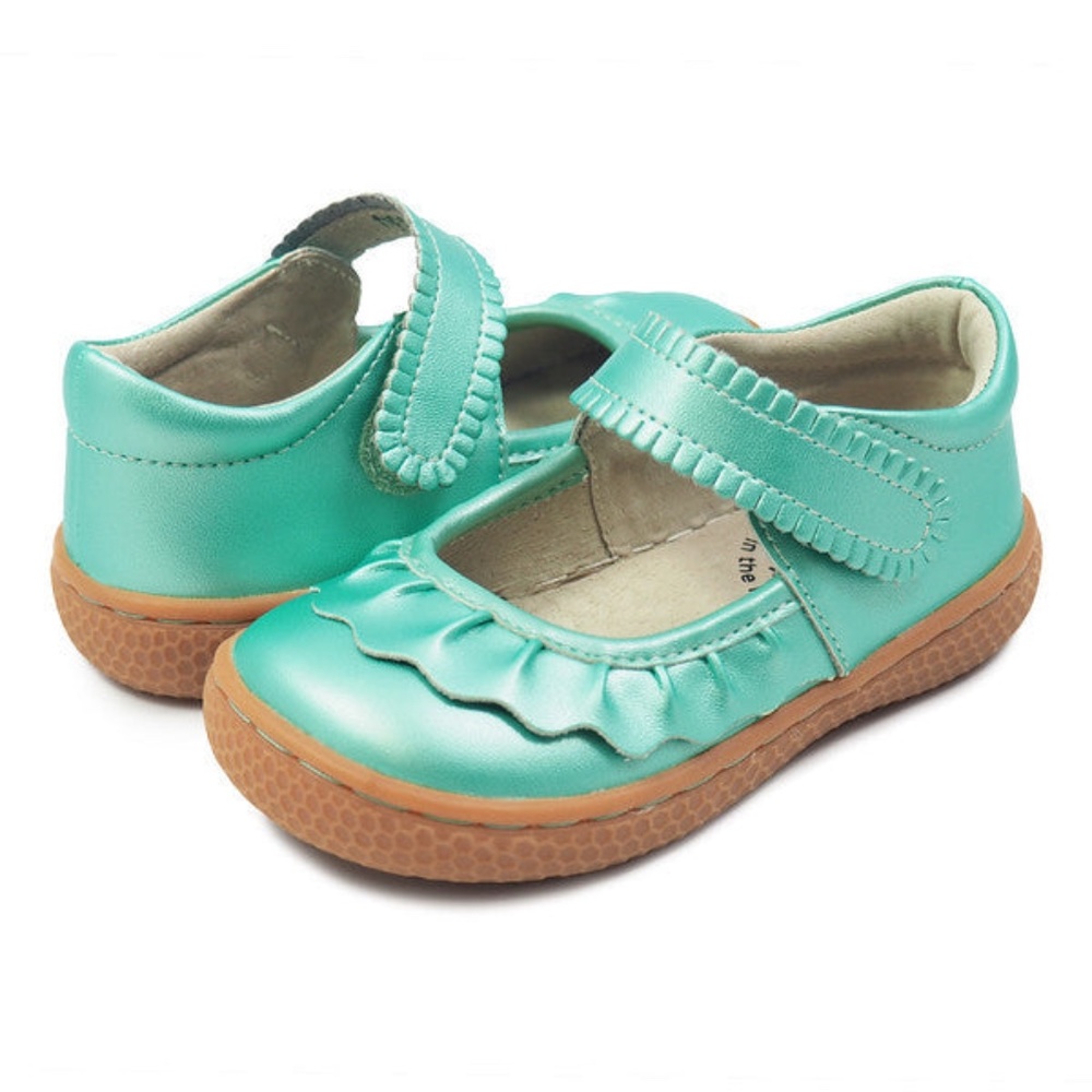 VGUC - Livie & Luca - Ruche - MaryJanes - Aqua Shimmer - Toddler Girls’ 11